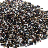 1000 Metallized Charms Czech Glass Beads for Jewelry Making Seed Beads DIY