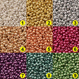 1000pcs 2mm Matellic Charm Seed Beads Czech Glass Beads DIY Bracelet Necklace