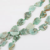 10Pcs Green Jaspers Slice Slab Charms Beads for DIY Jewelry