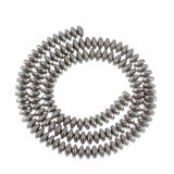 130pcs Hematite Beads 3*6mm Oval Spacer Charm Beads for Jewelry Making