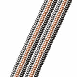 130pcs Hematite Beads 3*6mm Oval Spacer Charm Beads for Jewelry Making