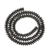 130pcs Hematite Beads 3*6mm Oval Spacer Charm Beads for Jewelry Making