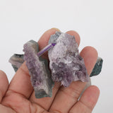 15Pcs Natural Amethysts Quartz Irregular Slice Slab Beads EF-CT-340JBDE