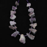 15Pcs Natural Amethysts Quartz Irregular Slice Slab Beads EF-CT-340JBDE