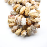 24PCS Smooth Natural Coral Jades Nugget Beads Strand
