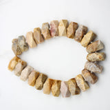 24PCS Smooth Natural Coral Jades Nugget Beads Strand