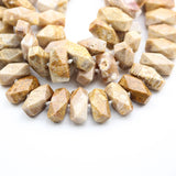 24PCS Smooth Natural Coral Jades Nugget Beads Strand