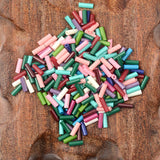 500pcs 2x6mm Long Tube Bugle Czech Glass Beads for Jewelry Making