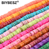 7-8mm Natural Shell Stone Beads Spacer Beads Dyed For Jewelry