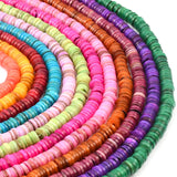 7-8mm Natural Shell Stone Beads Spacer Beads Dyed For Jewelry