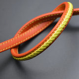 8*5mm Red Yellow Leather Cord for DIY Men Bracelet Jewelry Making