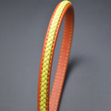 8*5mm Red Yellow Leather Cord for DIY Men Bracelet Jewelry Making