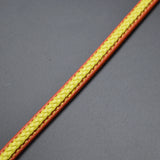8*5mm Red Yellow Leather Cord for DIY Men Bracelet Jewelry Making