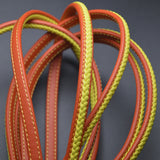 8*5mm Red Yellow Leather Cord for DIY Men Bracelet Jewelry Making
