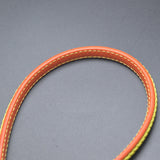 8*5mm Red Yellow Leather Cord for DIY Men Bracelet Jewelry Making