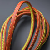 8*5mm Red Yellow Leather Cord for DIY Men Bracelet Jewelry Making
