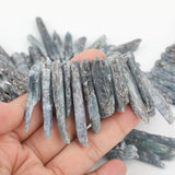 80Pcs Natural Apatite Stone Point Loose Beads