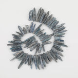 80Pcs Natural Apatite Stone Point Loose Beads