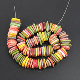 Rainbow Turquoise Howlite Heishi Loose Beads for DIY Jewelry Making
