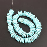 Rainbow Turquoise Howlite Heishi Loose Beads for DIY Jewelry Making