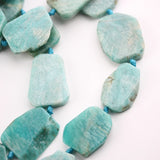 Natural Amazonite Nugget Beads Sweater Pendants Choker