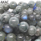 Natural Labradorite Bracelet 12-14mm for Men Women