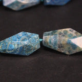 Chrysanthemum Stone Faceted Nugget Beads, Natural Coral Jades Agates Cut Nuggets