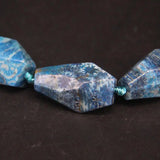 Chrysanthemum Stone Faceted Nugget Beads, Natural Coral Jades Agates Cut Nuggets