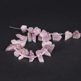27PCS Amethyst Quartz Drusy Geode Slice Nugget Beads