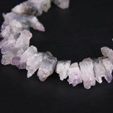 58PCS Natural Amethysts Quartz Drusy Geode Point Nugget Beads