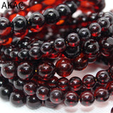 100% Natural Blood Amber Round Bracelet Beads 7-10mm DIY Jewelry Making