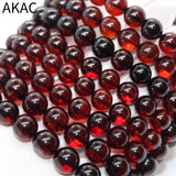 100% Natural Blood Amber Round Bracelet Beads 7-10mm DIY Jewelry Making
