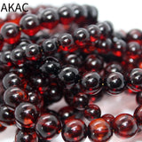 100% Natural Blood Amber Round Bracelet Beads 7-10mm DIY Jewelry Making