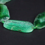 Green Raw Dragon Veins Agates Druzy Faceted Slab Nugget Beads