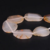 Natural Agates Faceted Slab Nugget Loose Beads, Gems Stone Slice Pendants