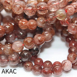 A++ Natural Copper Rutile Quartz Bracelet 9-9.8mm 10-10.8mm