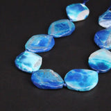 9PCS Large Dragon Veins Agate Slab Nugget Beads