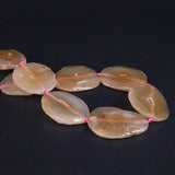 Natural Light Brown Agates Faceted Slab Nugget Loose Beads