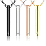 Cremation Urns Jewelry Men Women Pendant Keepsake Stainless Steel Necklace