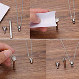 Cremation Urns Jewelry Men Women Pendant Keepsake Stainless Steel Necklace