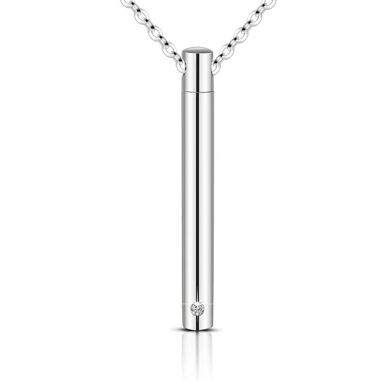 Cremation Urns Jewelry Men Women Pendant Keepsake Stainless Steel Necklace