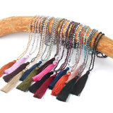 Boho Tassel Charm Necklace Buddha Head Pendant Jewelry Gift