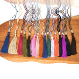 Boho Tassel Charm Necklace Buddha Head Pendant Jewelry Gift
