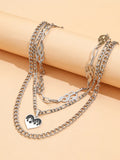 Aprilwell Love Flame Gothic Necklace - Y2k Jewelry Gift