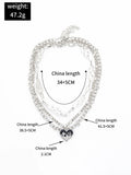 Aprilwell Love Flame Gothic Necklace - Y2k Jewelry Gift
