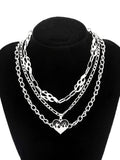 Aprilwell Love Flame Gothic Necklace - Y2k Jewelry Gift