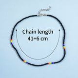 Rainbow Beads Choker LGBT Necklace for Women