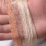 100pcs Rice Shape Freshwater Pearl Beads for Jewelry DIY
