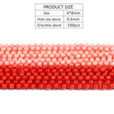 100pcs Bone Shape Pink Red Coral Loose Beads for Jewelry Making