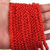 100pcs Bone Shape Pink Red Coral Loose Beads for Jewelry Making